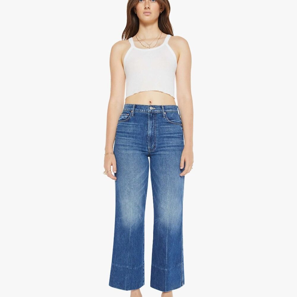 MOTHER Superior The Maven Wide Hem Ankle Jeans NWT SZ 32